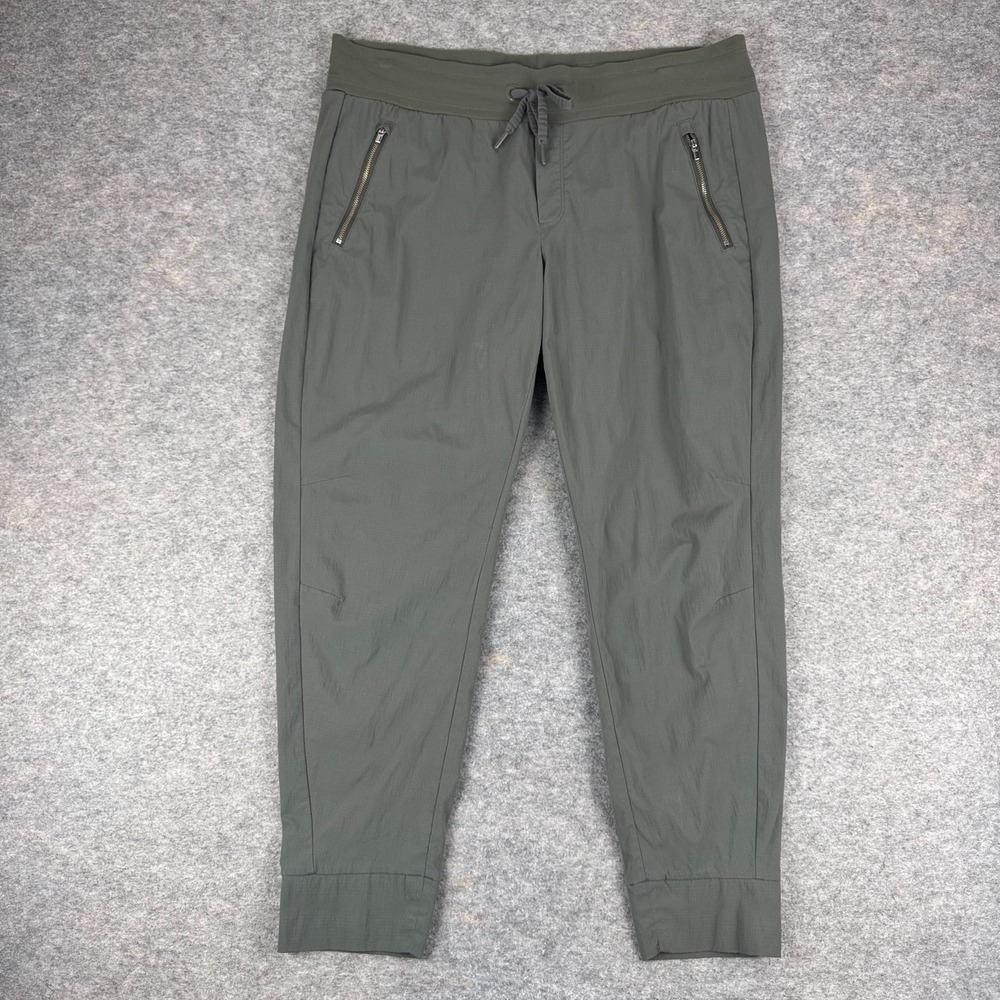 Athleta Trekkie North Joggers Mountain Olive Green Hiking Pants 27" Womens 16